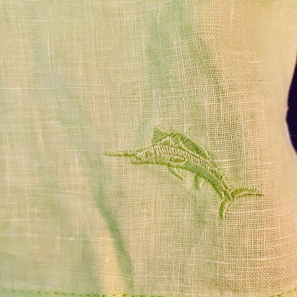 Tommy Bahama Linen Shirt Mens Large Button Up Beachy Summer Classic Lightweight - Picture 7 of 10